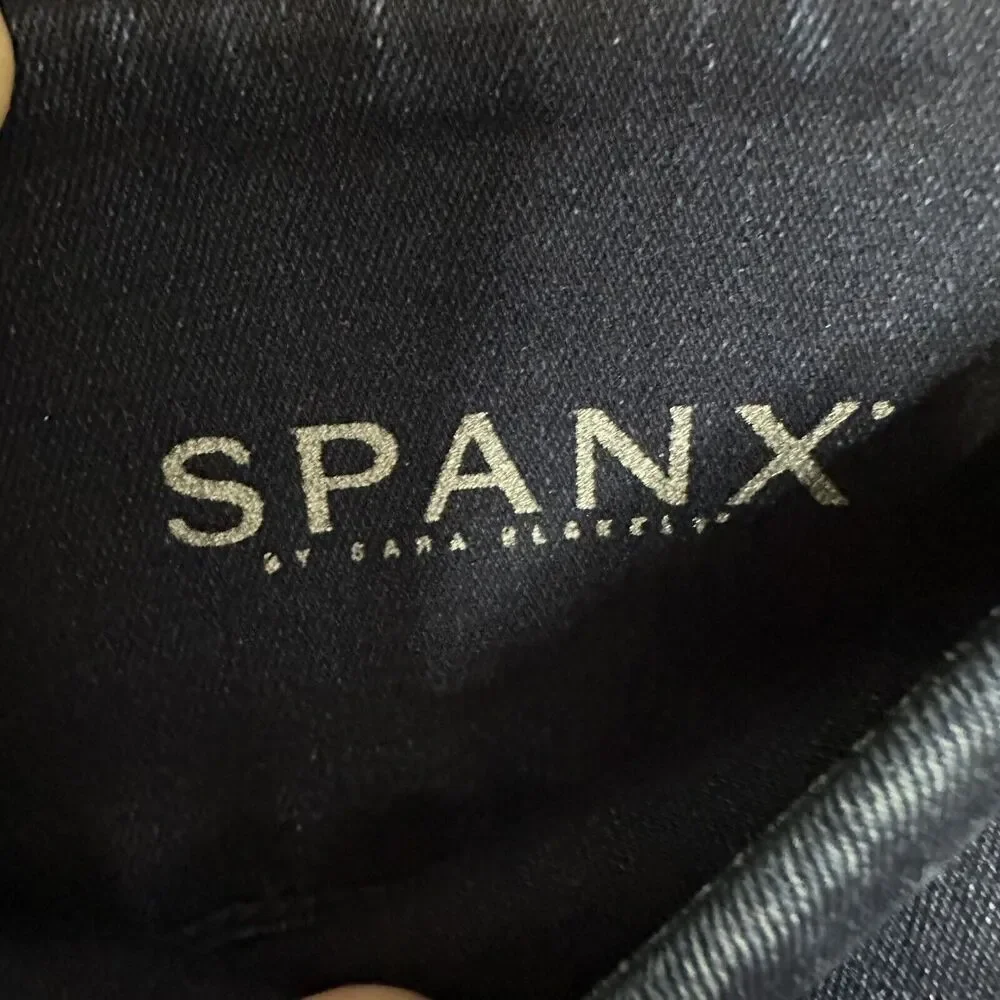 SPANX Signature Waist Skinny Jeans Women’s 32 Kirby Denim Back Zip 29” Inseam